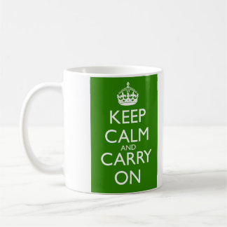 Mug Gardez le calme et continuez les Anglais emballant