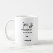 Mug Gardez le calme et coupez sur (Gauche)