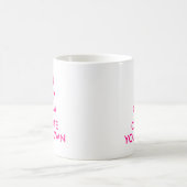 Mug Gardez le calme et créez vos propres - rose (Centre)