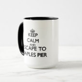 Mug Gardez le calme et échappez-vous au pilier la (Devant gauche)