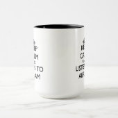 Mug Gardez le calme et écoutez Abram (Centre)