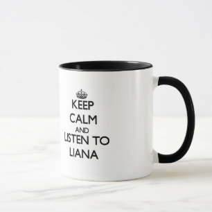 Mug Gardez le calme et écoutez la liane