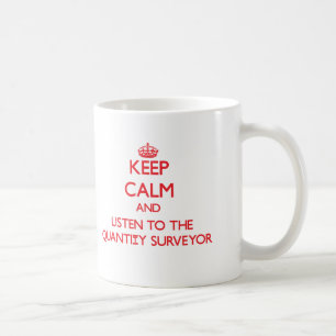 Mug Gardez le calme et écoutez le métreur vérificat