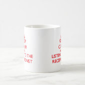 Mug Gardez le calme et écoutez le réceptionniste (Centre)