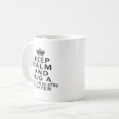 Mug Gardez le calme et étreignez le combattant de (Devant gauche)