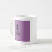 Mug Gardez le calme et étreignez votre Cavapoo (Devant gauche)