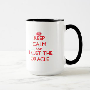 Mug Gardez le calme et faites confiance à Oracle