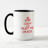 Mug Gardez le calme et faites confiance à Oracle (Gauche)