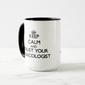 Mug Gardez le calme et faites confiance à votre (Devant gauche)