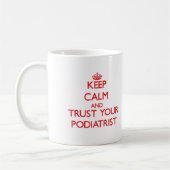 Mug Gardez le calme et faites confiance à votre (Gauche)