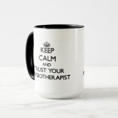 Mug Gardez le calme et faites confiance à votre (Devant gauche)