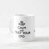 Mug Gardez le calme et faites confiance à votre Cfo (Devant gauche)