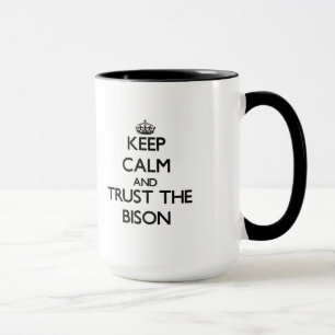 Mug Gardez le calme et faites confiance au bison