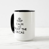 Mug Gardez le calme et faites confiance aux orques (Devant gauche)