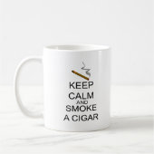 Mug Gardez le calme et fumez un cigare (Gauche)