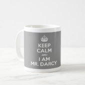 Mug Gardez le calme et je suis M. Darcy - gris (Devant gauche)