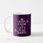 Mug Gardez le calme et jouons les dards (Gauche)