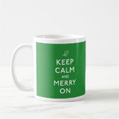 Mug Gardez le calme et joyeux dessus (Gauche)