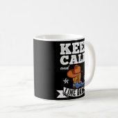 Mug Gardez le calme et la ligne Danse danser ligne  (Devant droit)