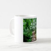 Mug Gardez le calme et la marche (Devant gauche)