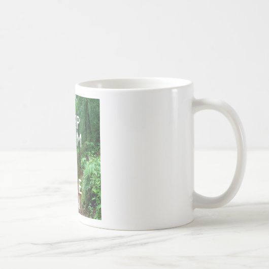Mug Gardez le calme et la marche (Droite)