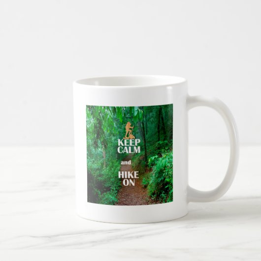 Mug Gardez le calme et la marche (Droite)
