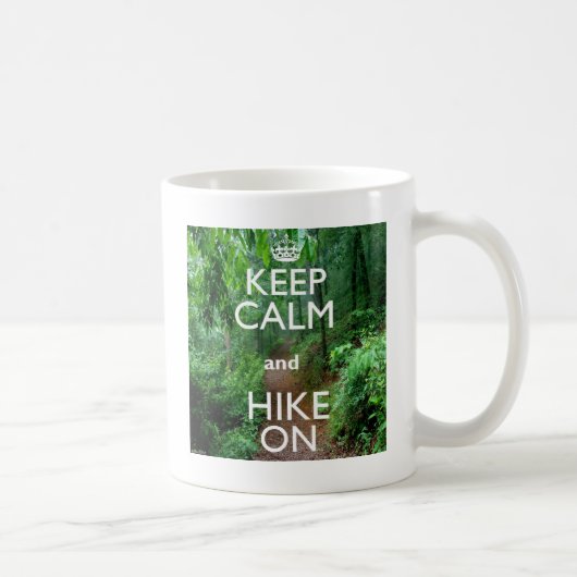Mug Gardez le calme et la marche (Droite)