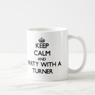 Mug Gardez le calme et la partie avec Turner