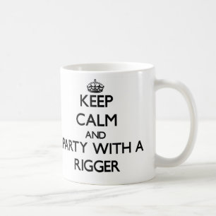 Mug Gardez le calme et la partie avec un gréeur
