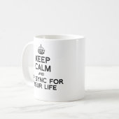 Mug GARDEZ le CALME ET la SYNCHRONISATION de LÈVRE (Devant gauche)