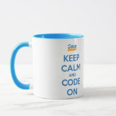 Mug Gardez le calme et le code (Gauche)