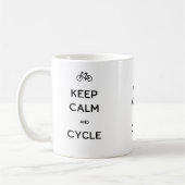 Mug Gardez le calme et le cycle (Gauche)