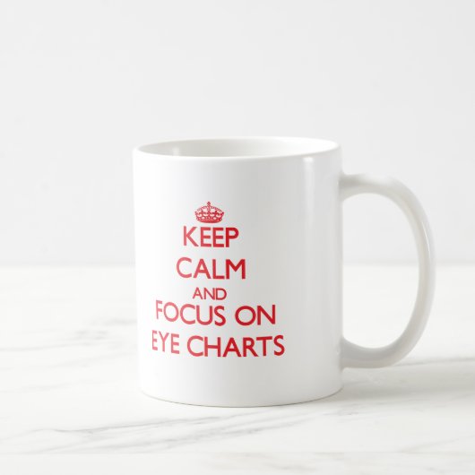 Mug Gardez le calme et le foyer sur des DIAGRAMMES (Droite)
