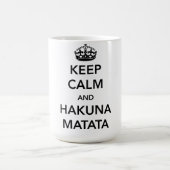 Mug Gardez le calme et le Hakuna Matata (Centre)