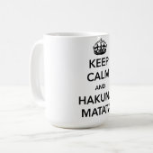 Mug Gardez le calme et le Hakuna Matata (Devant gauche)
