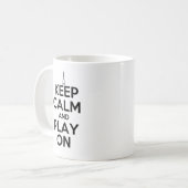 Mug Gardez le calme et le jeu sur des clochettes (Devant gauche)