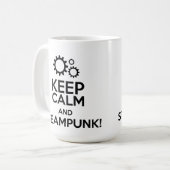 Mug Gardez le calme et le Steampunk (Devant gauche)