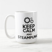 Mug Gardez le calme et le Steampunk (Gauche)