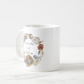 Mug Gardez le calme et le toucher sur le Tricot (Devant gauche)