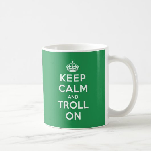 Mug Gardez le calme et le Troll dessus (Droite)