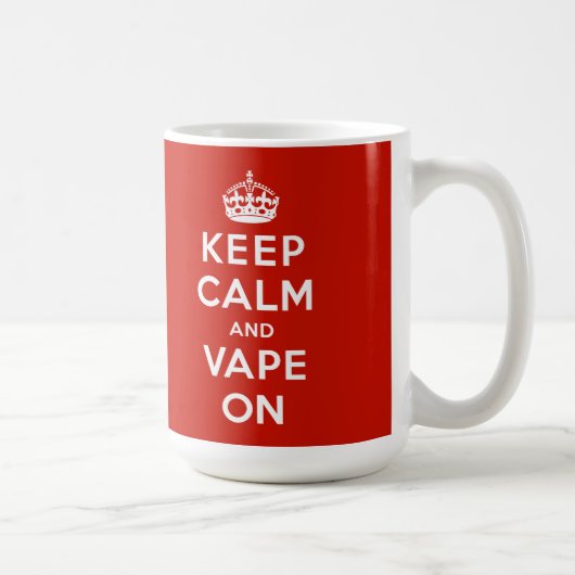 Mug Gardez le calme et le Vape dessus (Droite)