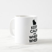Mug Gardez le calme et le Wheek Wheek (Devant gauche)