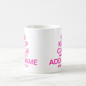 Mug Gardez le calme et Let pour ajouter la poignée (Centre)