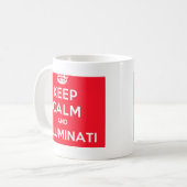 Mug Gardez le calme et l'Illuminati (Devant gauche)