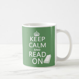 Mug Gardez le calme et lisez dessus