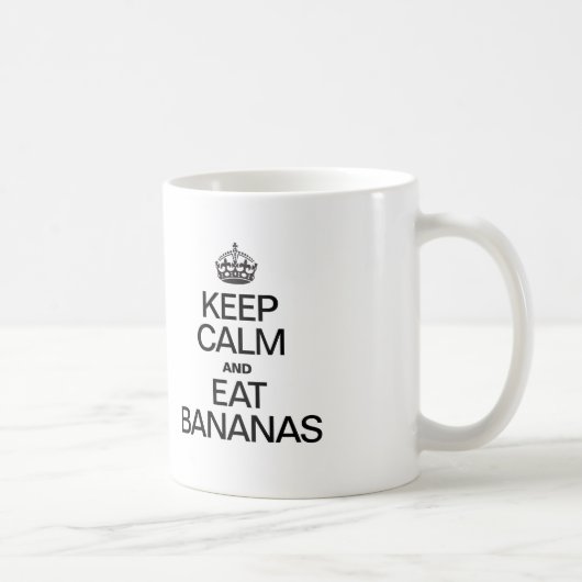 MUG GARDEZ LE CALME ET MANGEZ DES BANANES (Droite)