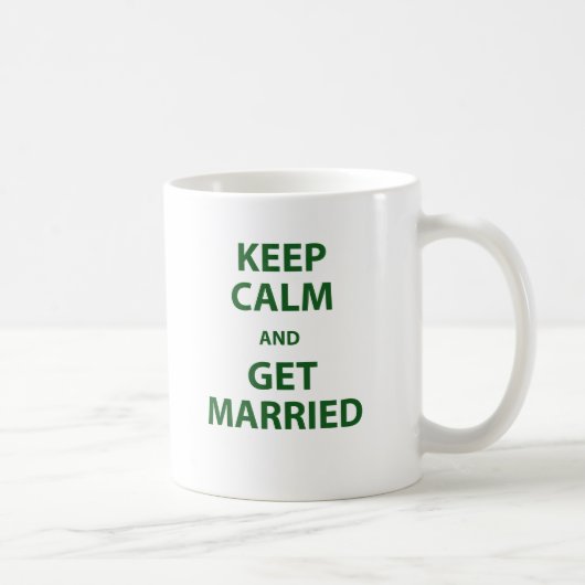 Mug Gardez le calme et mariez-vous (Droite)