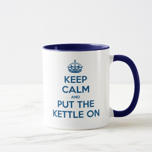 Mug Gardez le calme et mettez la bouilloire dessus (Droite)