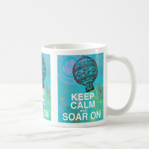 Mug Gardez le calme et montez sur la copie d'art