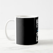 Mug Gardez le calme et nager Laps amusant nager mème (Gauche)